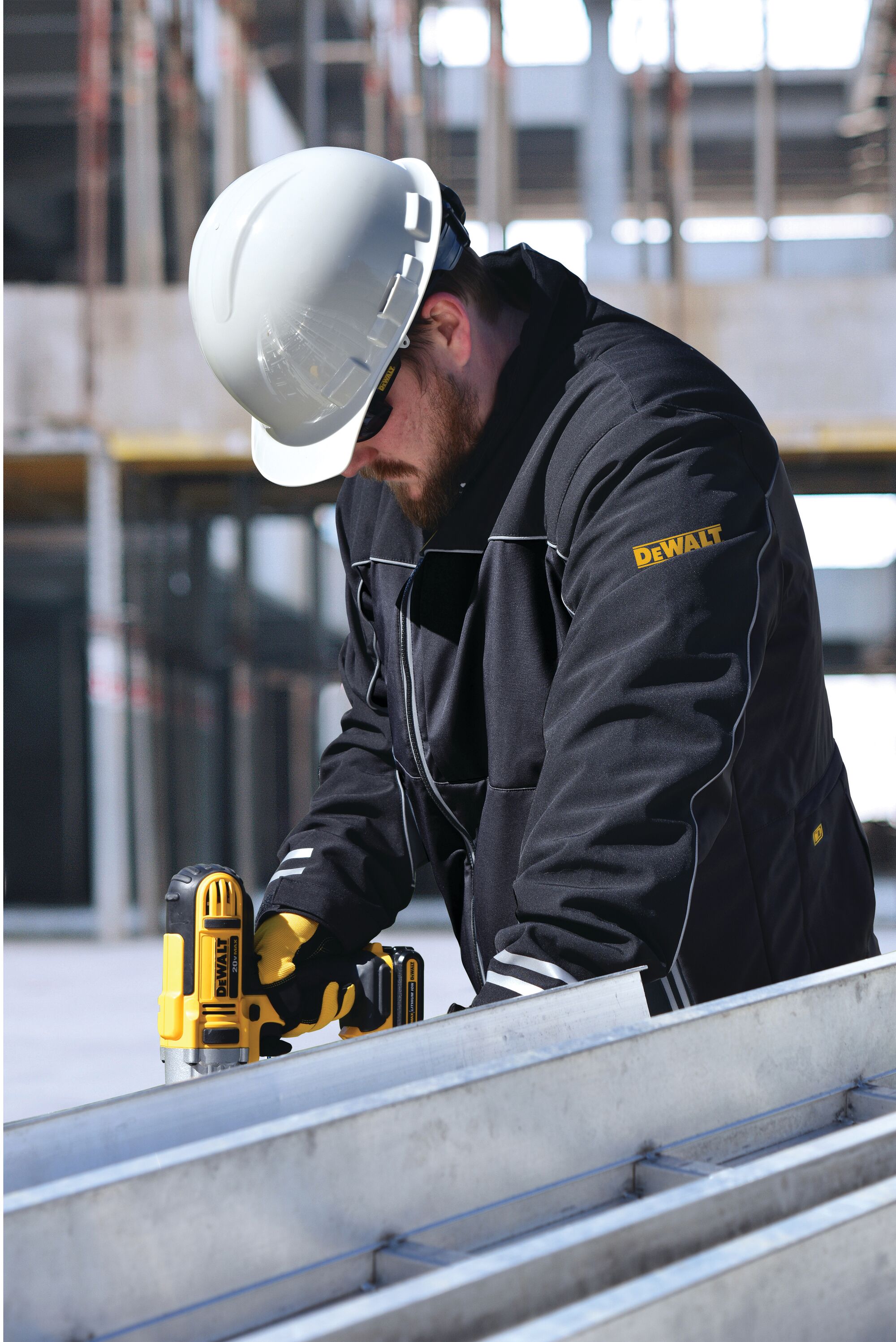 The lightweight heated jacket being worn by person