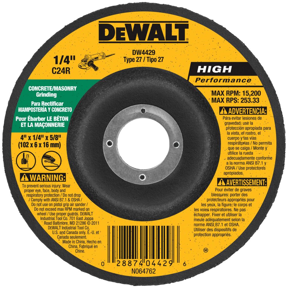 Masonry grinding wheels.
