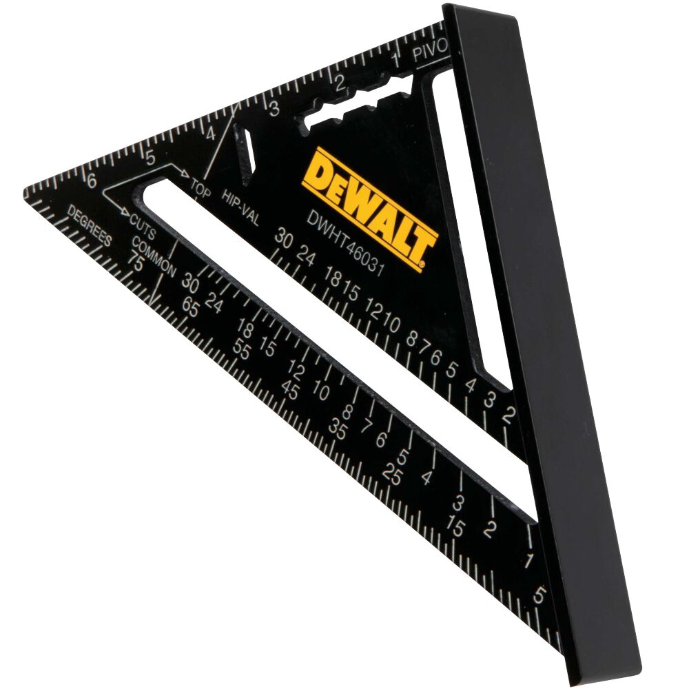 Close up of 7 inch Premium Rafter Square.