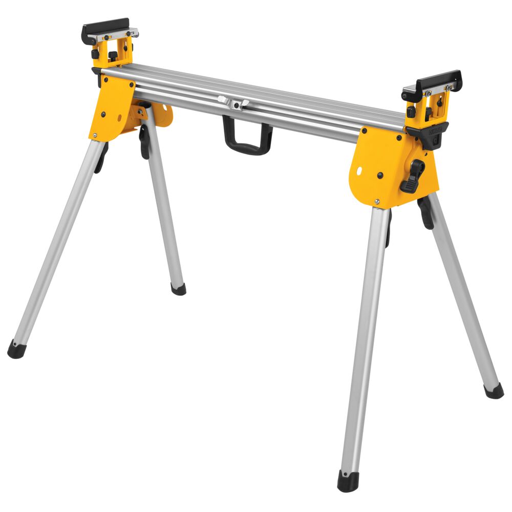 Compact miter saw stand folded.