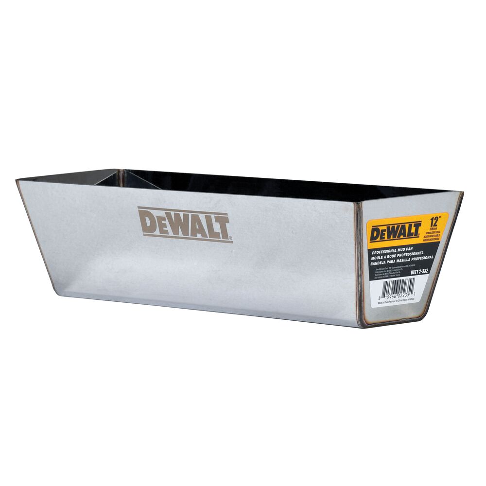 Profile of the Stainless Steel Drywall Mud Pan.