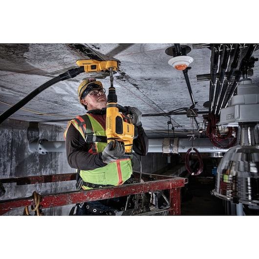 SDS Max combination hammer being used by person