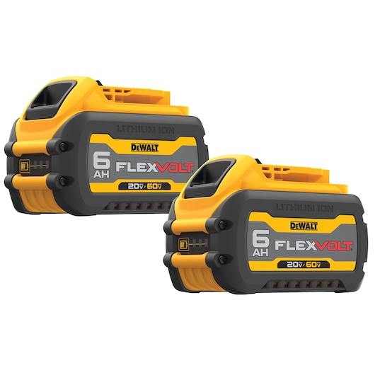Two 20 Volt to 60 Volt 6 AMP hours Batteries