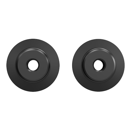 DEWALT 20V MAX XR 1-1/4" Copper Tubing Cutter replacement blades on white background.
