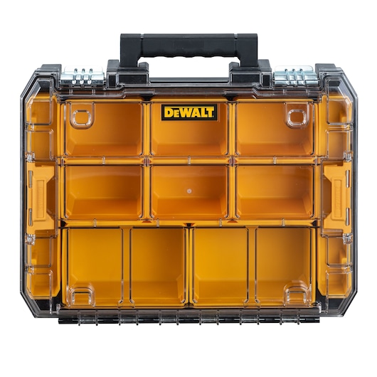 Front view of TSTAK V Organizer with clear lid
