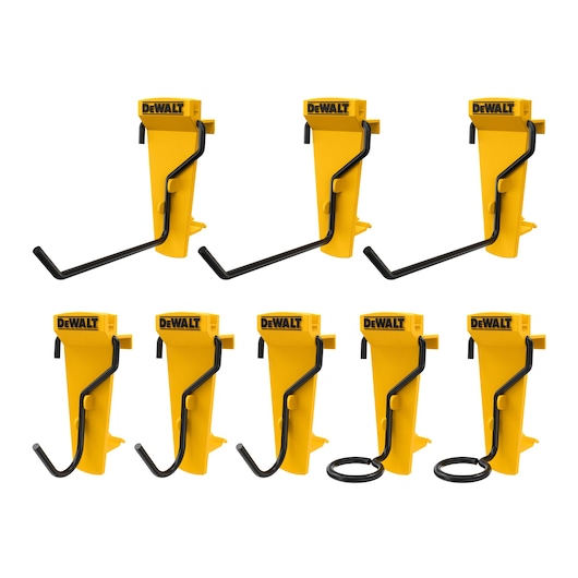 8pc Hand Tool Hook Set on White
